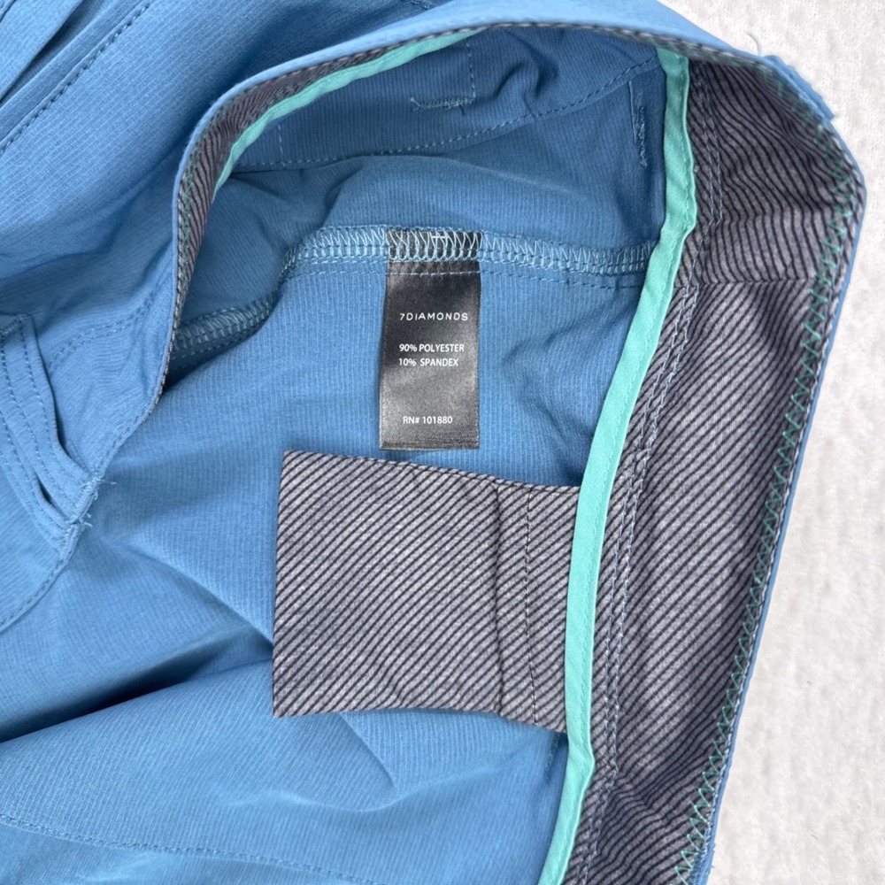 7 Diamonds Hybrid Shorts Mens Size 34 Blue Coronado Performance Stretch NEW - Picture 8 of 10